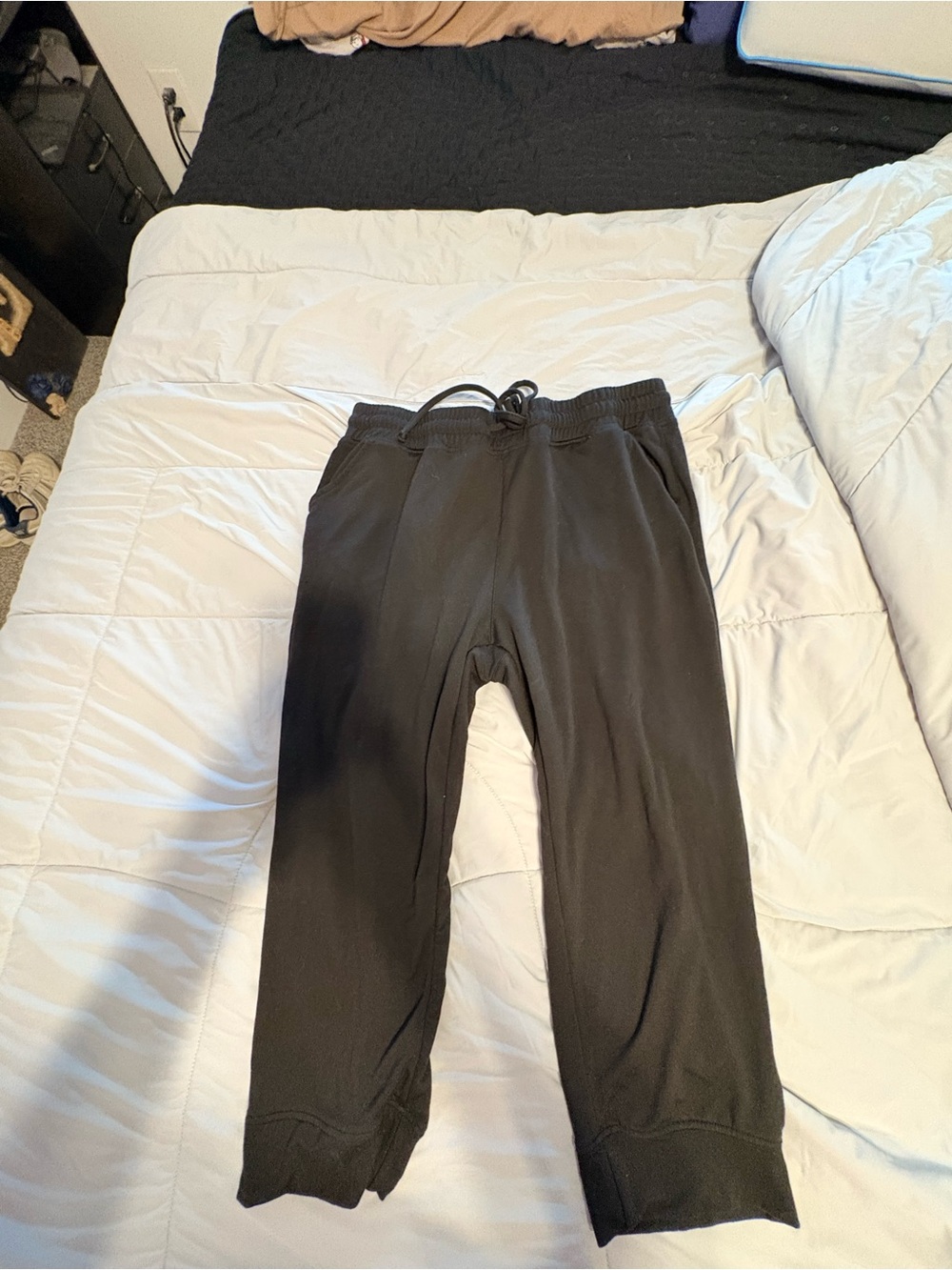 Classic Black Drawstring Joggers for Women